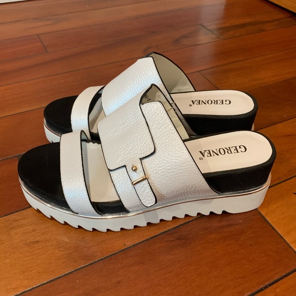 Geronea leather platform stylish sandals🔥 - Picture 10 of 16